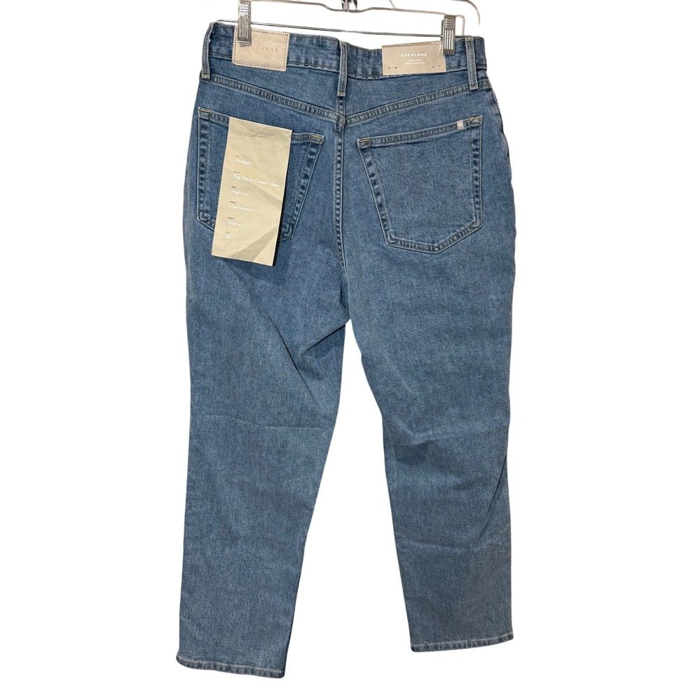 Everlane NWT The Curvy Cheeky Jean Straight Leg Crop Size 28 - Picture 4 of 9